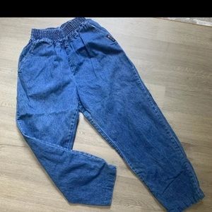 Route 66 Pull-on Vintage cinch waist wide leg Jeans